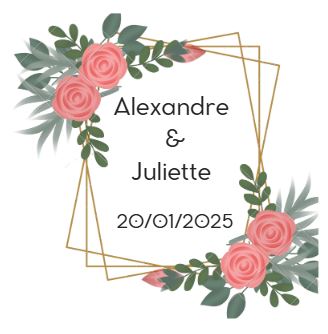 MAGNET PHOTO PERSONNALISE «Souvenirs invités »