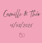 MAGNET PHOTO PERSONNALISE «Souvenirs invités »