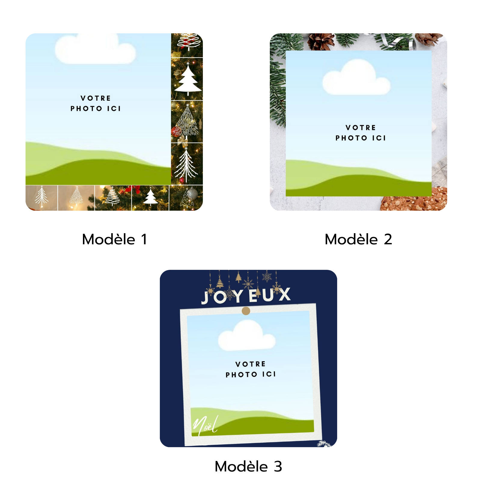 MAGNET PHOTO «Cadeaux de Noël»