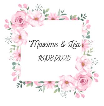 MAGNET PHOTO PERSONNALISE «Souvenirs invités »