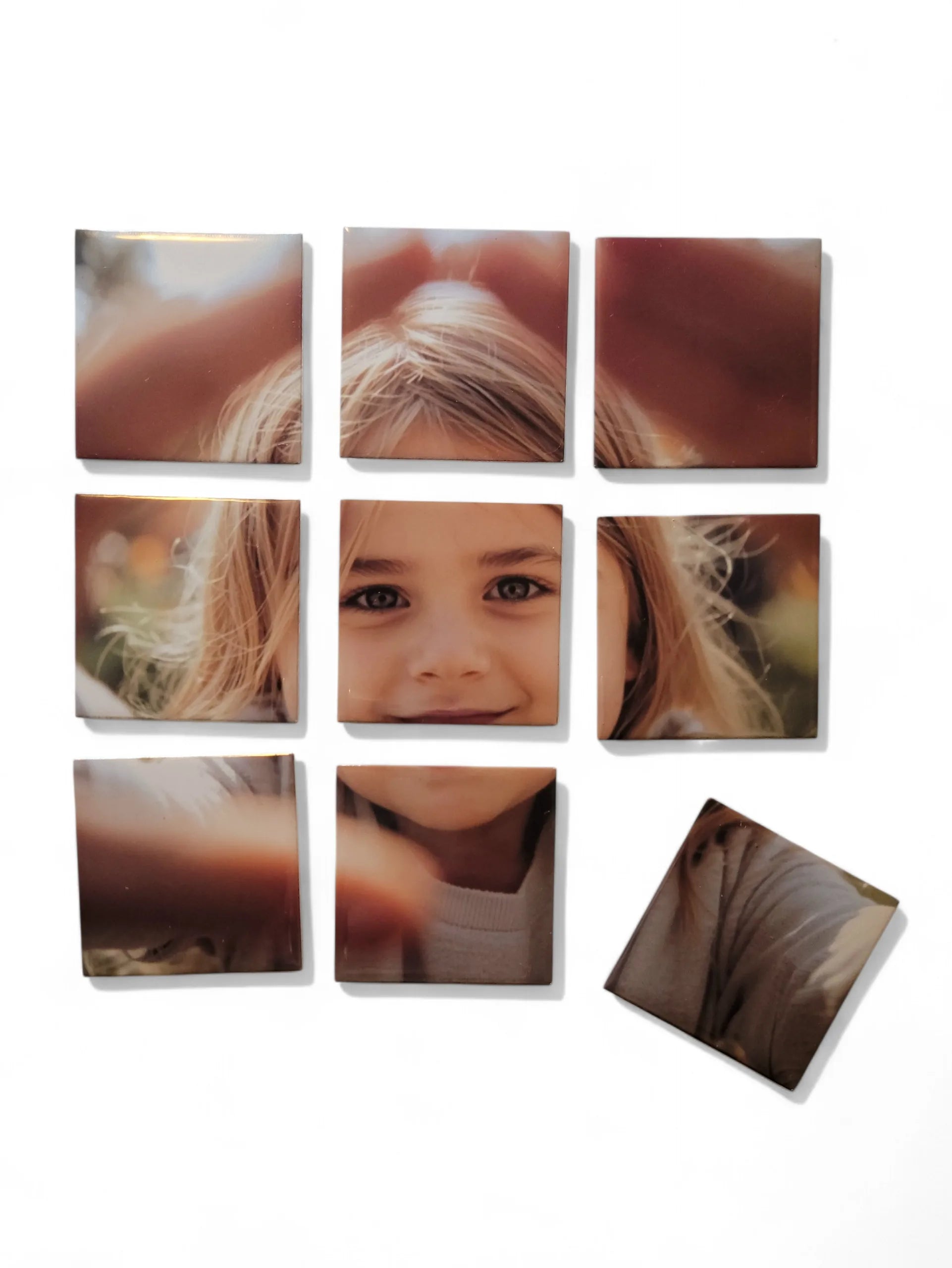 Puzzle Magnétique Photo Personnalisé Cadeau Original en 9 ou 12 Magnets