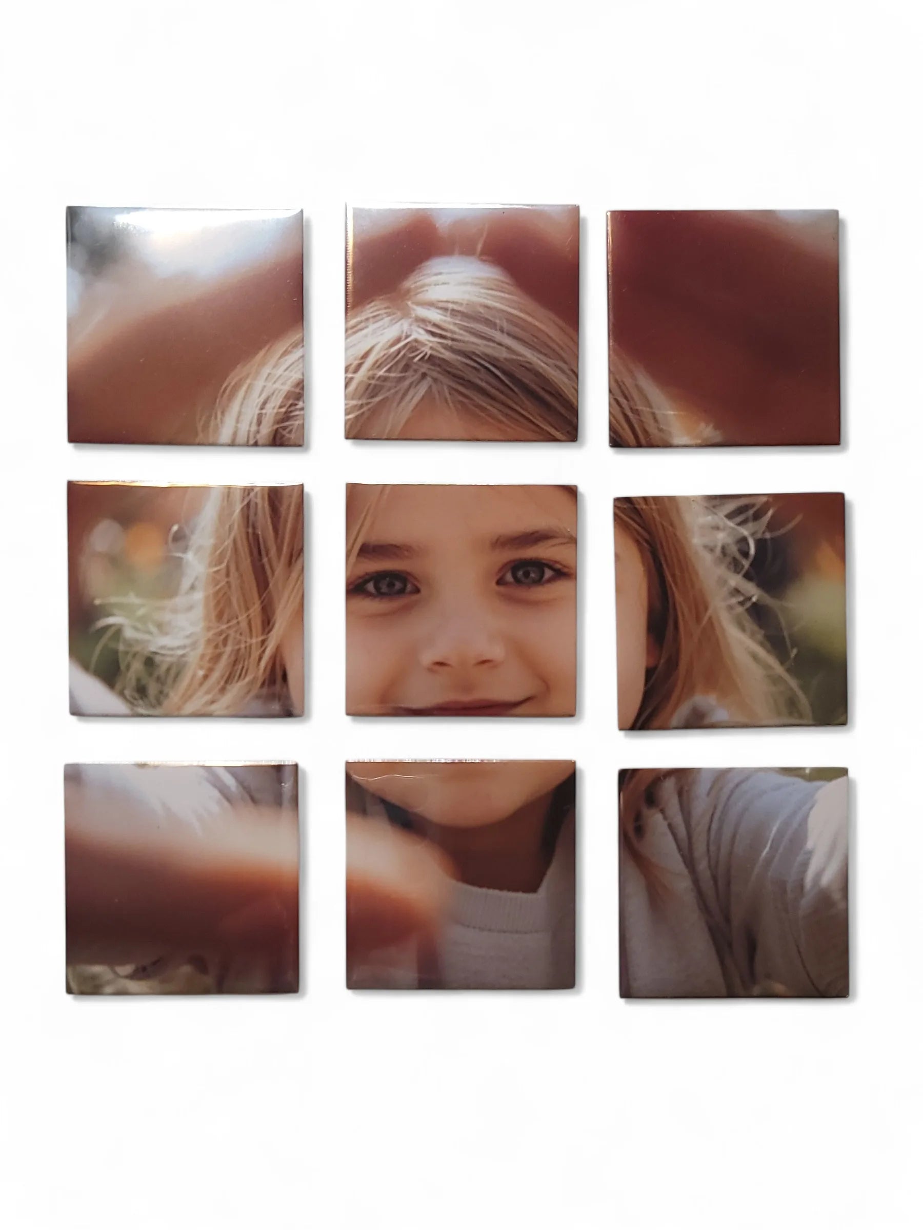 Puzzle Magnétique Photo Personnalisé Cadeau Original en 9 ou 12 Magnets