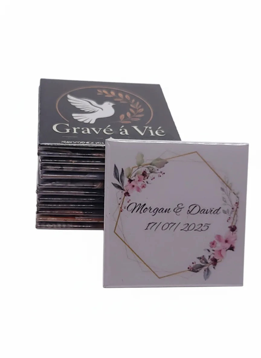 MAGNET PHOTO PERSONNALISE «Souvenirs invités »