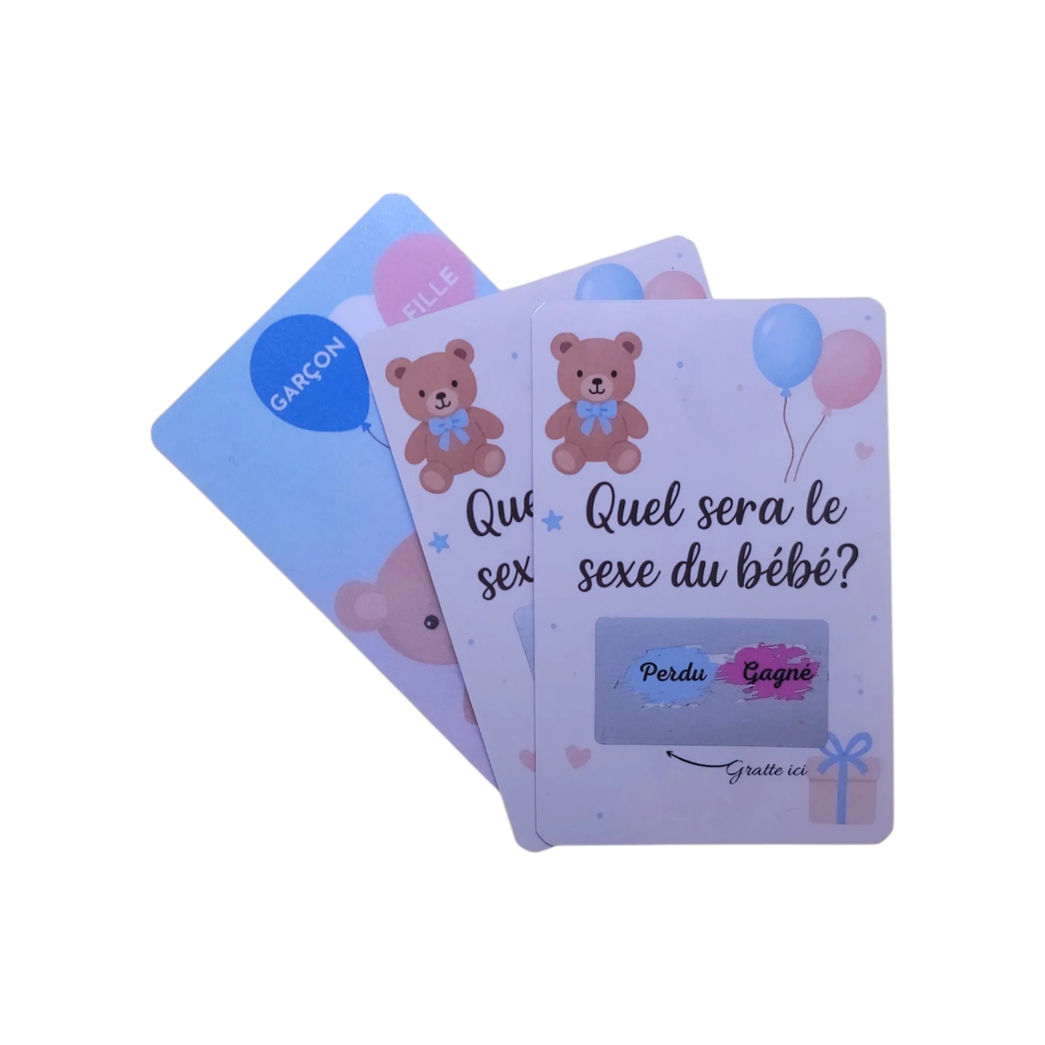 Carte à gratter « Révélation de sexe »