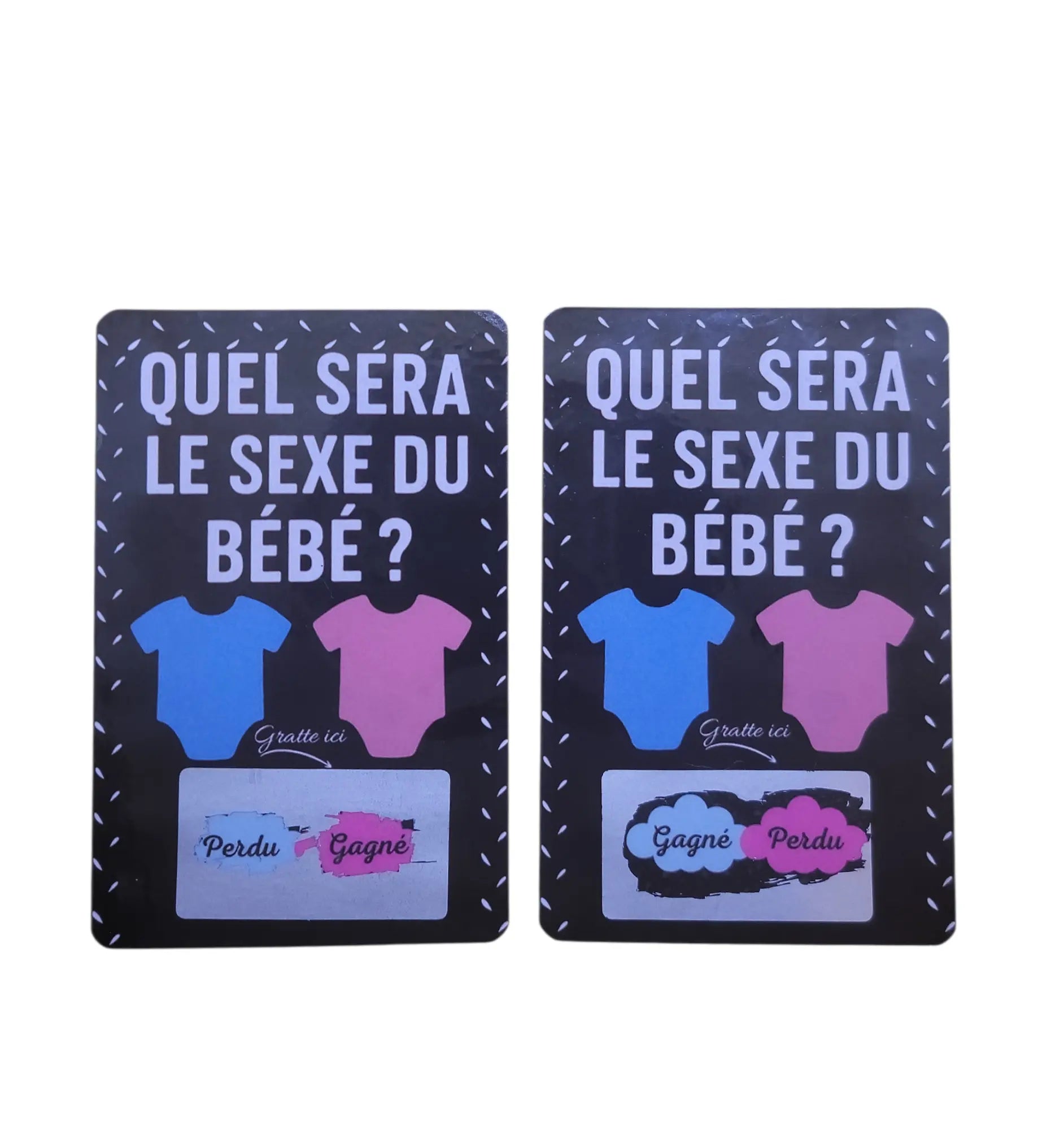 Carte à gratter « Révélation de sexe »