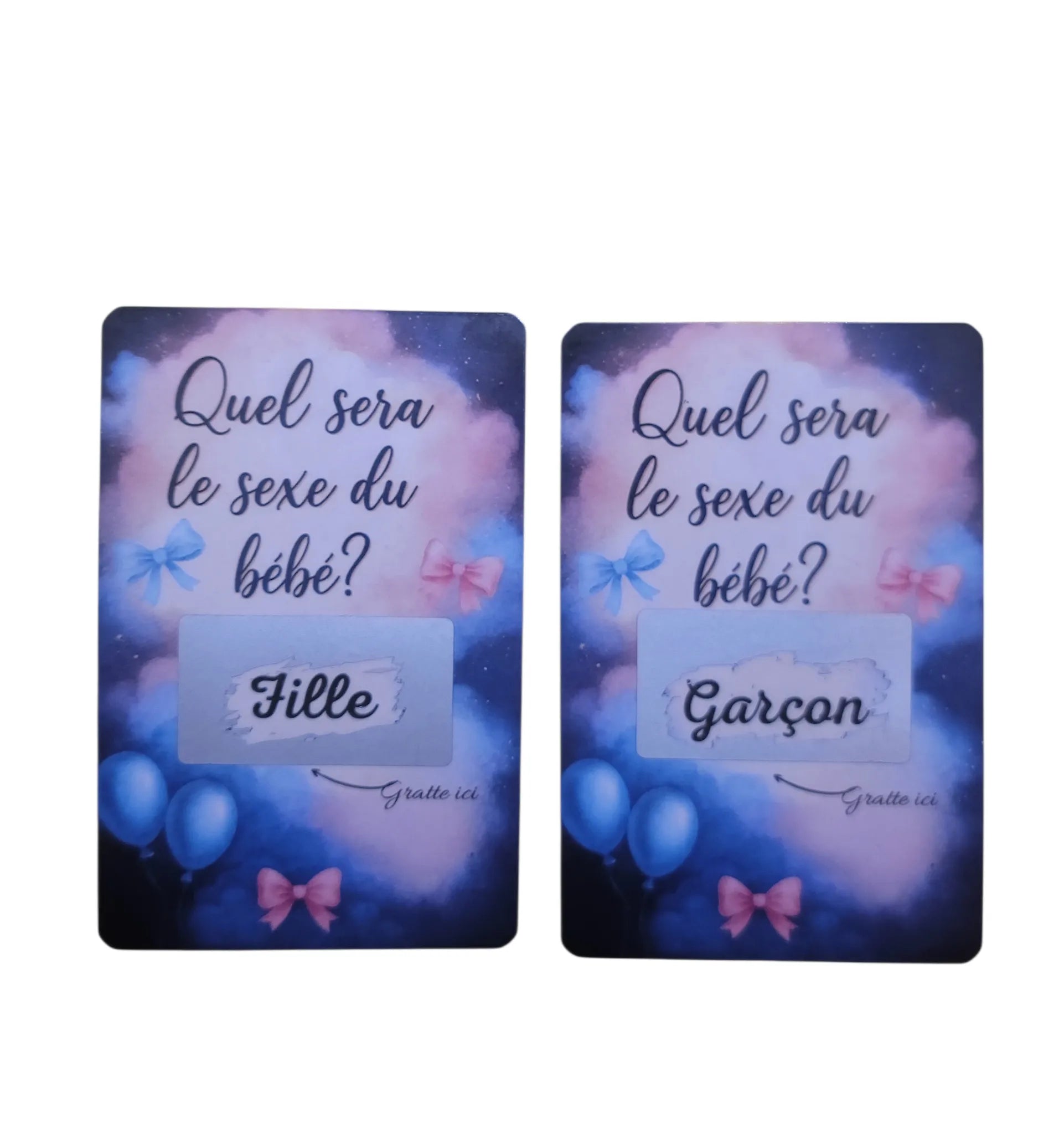 Carte à gratter « Révélation de sexe »