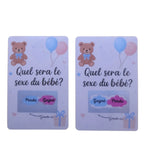 Carte à gratter « Révélation de sexe »